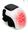 Knee Massager with Heat and Vibration,White | Cordless Wraparound Design, 3 Heat Levels, 3 Vibration Modes, Red Light, LED Touch Control, Gift for Women Men